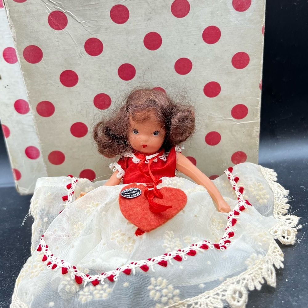 Nancy Ann Storybook Dolls.  #187. Queen of Hearts.  In original Box